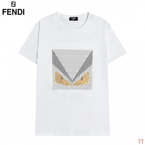 Fendi T-Shirts Short Sleeved For Men #826577 $32.00 USD, Wholesale Replica Fendi T-Shirts