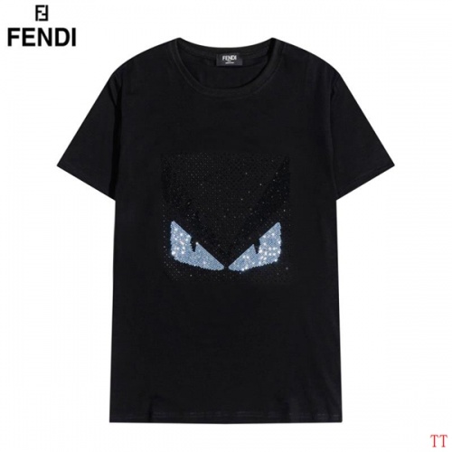 Fendi T-Shirts Short Sleeved For Men #826579 $32.00 USD, Wholesale Replica Fendi T-Shirts