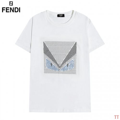Fendi T-Shirts Short Sleeved For Men #826580 $32.00 USD, Wholesale Replica Fendi T-Shirts