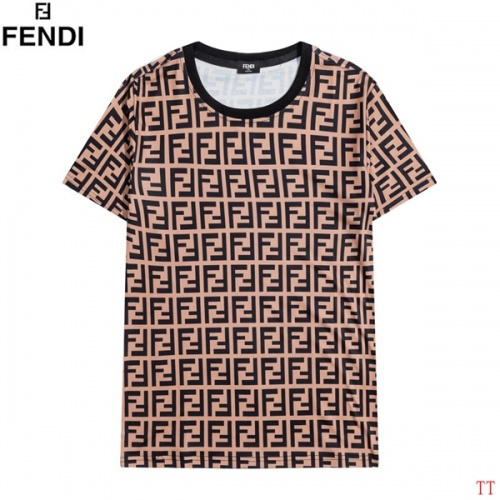 Fendi T-Shirts Short Sleeved For Men #826581 $27.00 USD, Wholesale Replica Fendi T-Shirts