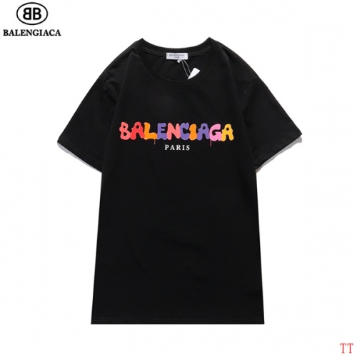 Replica Balenciaga T-Shirts Short Sleeved For Men #826619 $27.00 USD for Wholesale