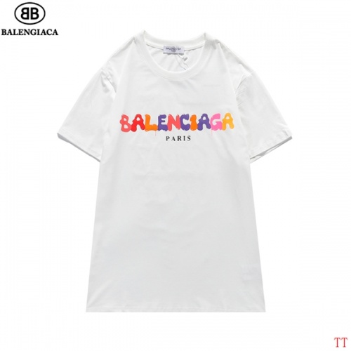 Replica Balenciaga T-Shirts Short Sleeved For Men #826620 $27.00 USD for Wholesale