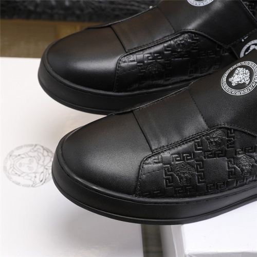 Replica Versace High Tops Shoes For Men #826690 $85.00 USD for Wholesale