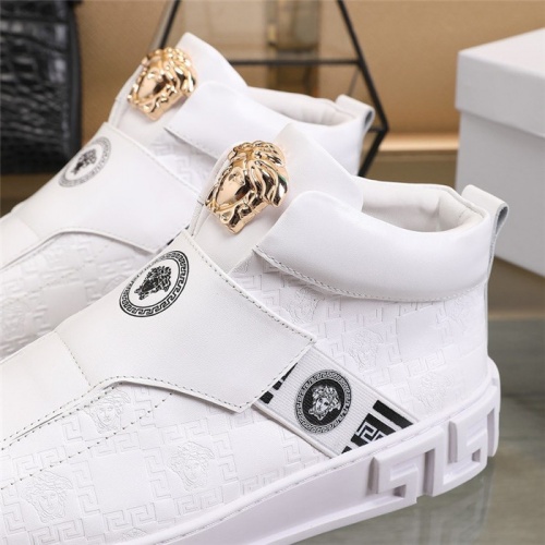 Replica Versace High Tops Shoes For Men #826691 $85.00 USD for Wholesale