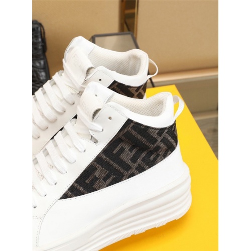 Replica Fendi High Tops Casual Shoes For Men #826705 $88.00 USD for Wholesale