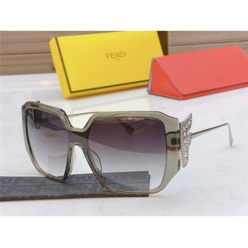 Fendi AAA Quality Sunglasses #826842 $56.00 USD, Wholesale Replica Fendi AAA Quality Sunglasses