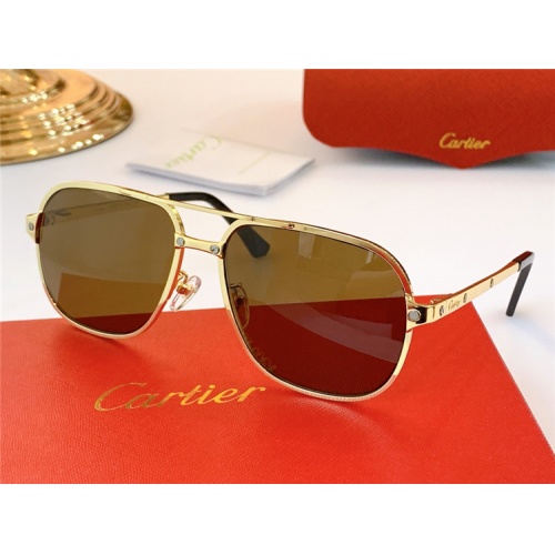 Cartier AAA Quality Sunglasses #826876 $46.00 USD, Wholesale Replica Cartier AAA Quality Sunglassess