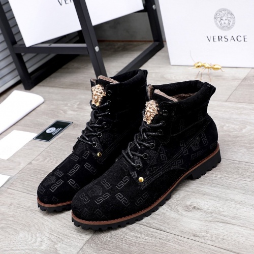 Versace Boots For Men #827045 $98.00 USD, Wholesale Replica Versace Boots