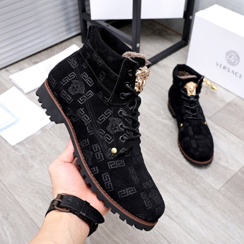 Replica Versace Boots For Men #827045 $98.00 USD for Wholesale