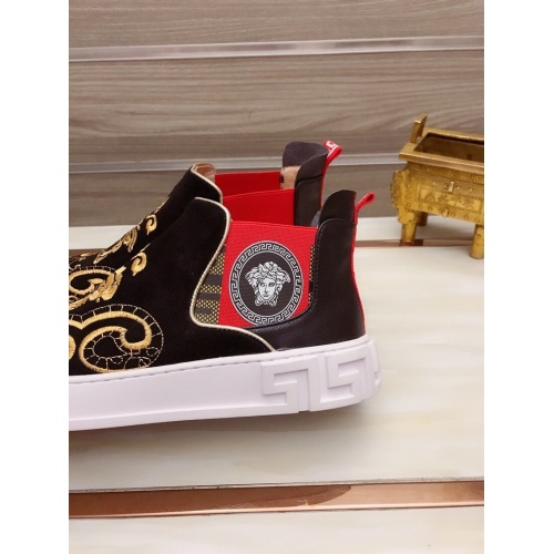 Replica Versace High Tops Shoes For Men #827067 $85.00 USD for Wholesale