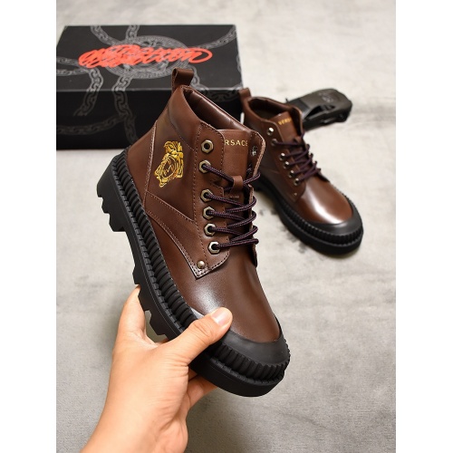 Replica Versace Boots For Men #827076 $76.00 USD for Wholesale