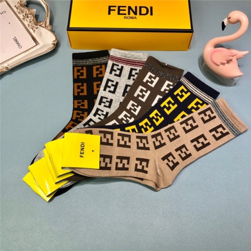 Replica Fendi Socks #827283 $27.00 USD for Wholesale