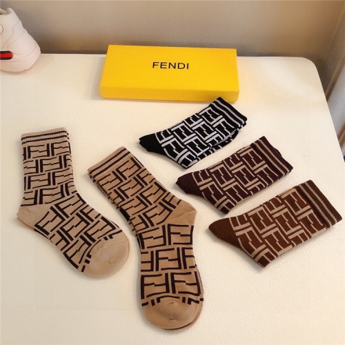 Replica Fendi Socks #827285 $29.00 USD for Wholesale