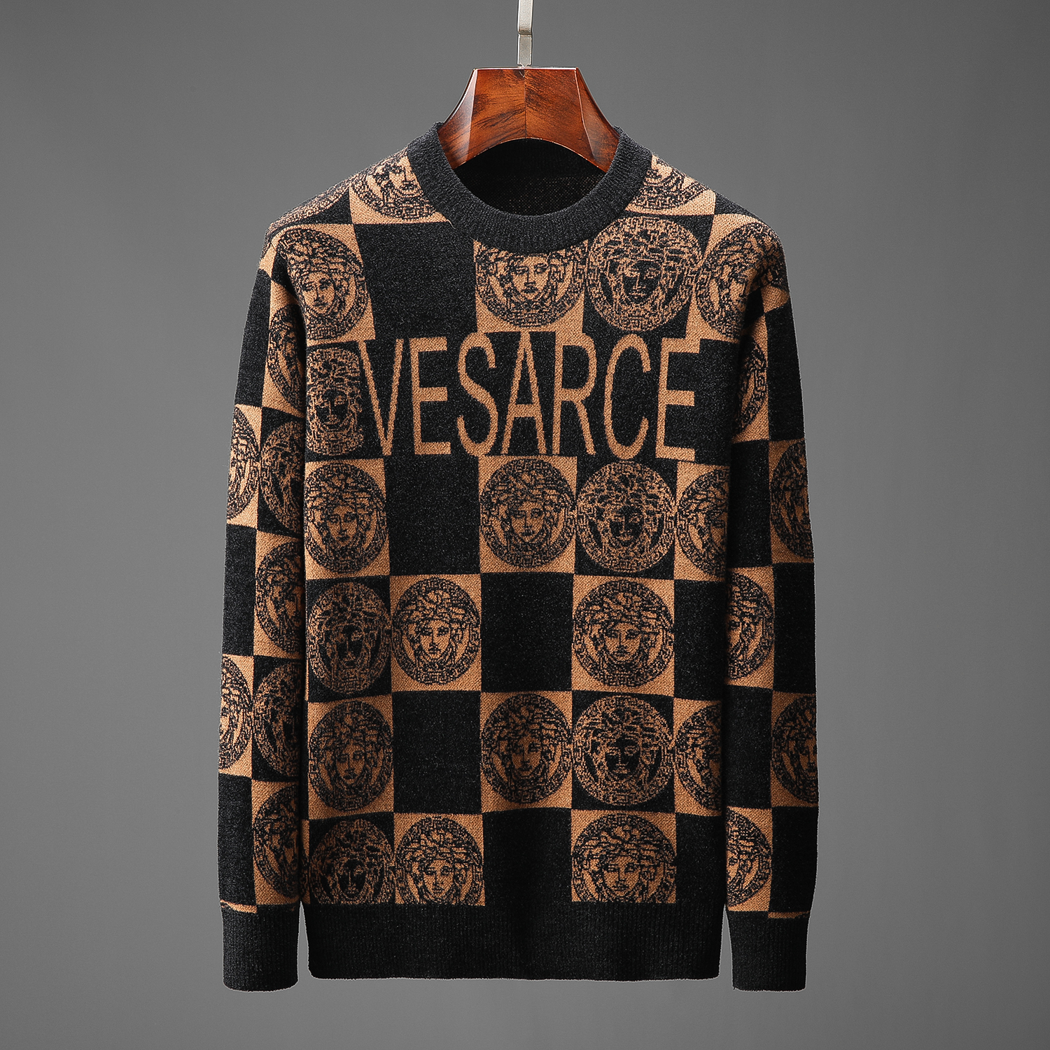 Versace Sweaters Long Sleeved ONeck For Men 825422 52.00 USD