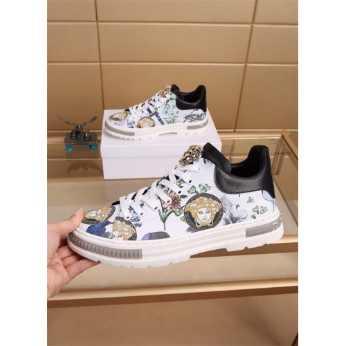 Replica Versace Casual Shoes For Men #827780 $80.00 USD for Wholesale