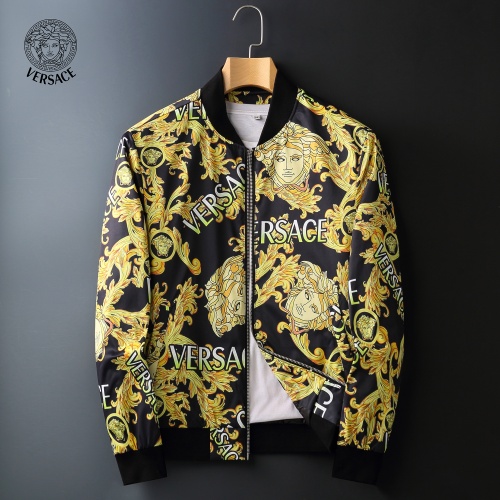 Versace Jackets Long Sleeved For Men #828056 $92.00 USD, Wholesale Replica Versace Jackets