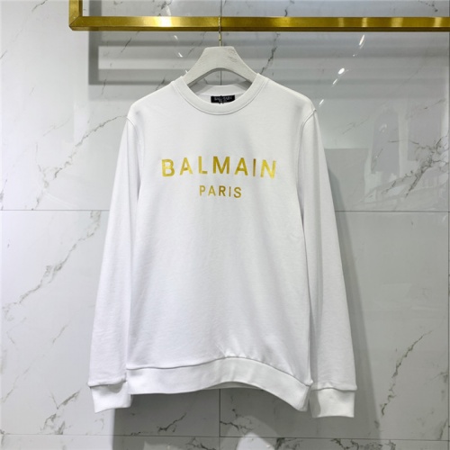 Balmain Hoodies Long Sleeved For Men #828097 $61.00 USD, Wholesale Replica Balmain Hoodies