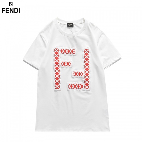 Fendi T-Shirts Short Sleeved For Men #828107 $29.00 USD, Wholesale Replica Fendi T-Shirts