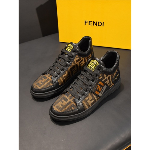 Fendi High Tops Casual Shoes For Men #828111 $82.00 USD, Wholesale Replica Fendi High Tops Casual Shoes