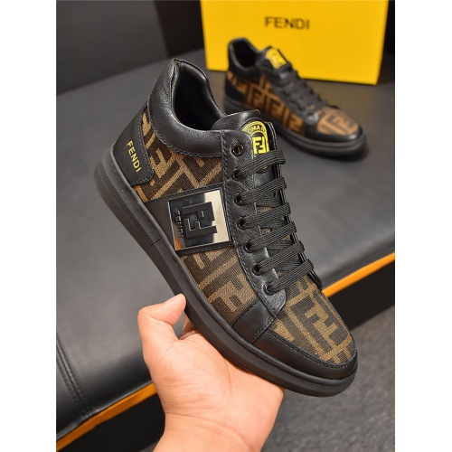 Replica Fendi High Tops Casual Shoes For Men #828111 $82.00 USD for Wholesale