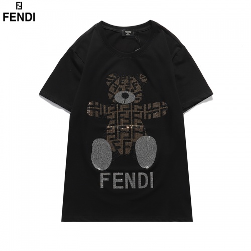 Fendi T-Shirts Short Sleeved For Men #828114 $32.00 USD, Wholesale Replica Fendi T-Shirts