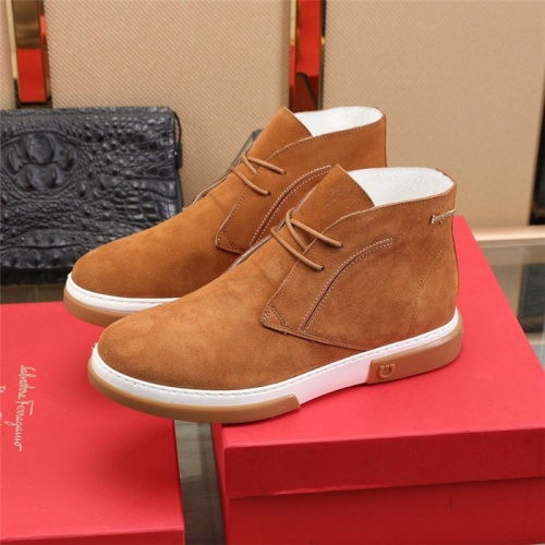 Replica Salvatore Ferragamo Boots For Men #828326 $88.00 USD for Wholesale