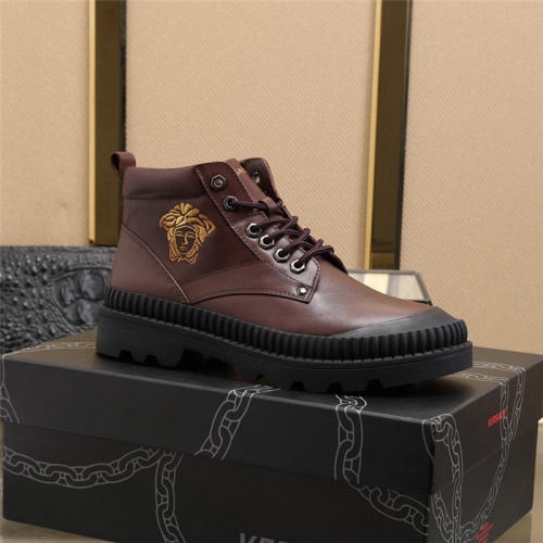 Replica Versace Boots For Men #828337 $102.00 USD for Wholesale