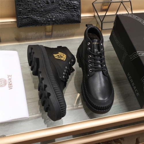 Replica Versace Boots For Men #828338 $102.00 USD for Wholesale