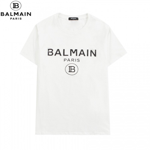 Balmain T-Shirts Short Sleeved For Men #828458 $29.00 USD, Wholesale Replica Balmain T-Shirts