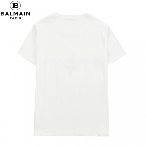 Replica Balmain T-Shirts Short Sleeved For Men #828458 $29.00 USD for Wholesale