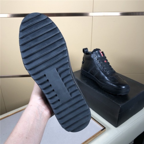 Replica Prada High Tops Shoes For Men #828583 $82.00 USD for Wholesale
