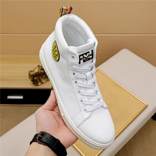 Replica Fendi High Tops Casual Shoes For Men #828632 $76.00 USD for Wholesale