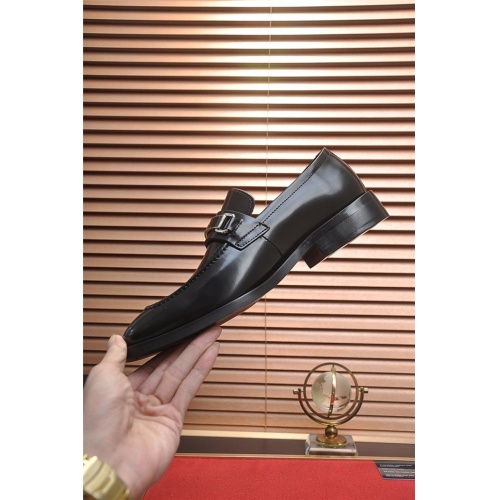 Replica Prada Leather Shoes For Men #828931 $98.00 USD for Wholesale