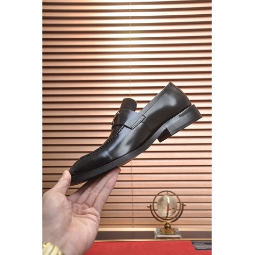 Replica Prada Leather Shoes For Men #828932 $98.00 USD for Wholesale