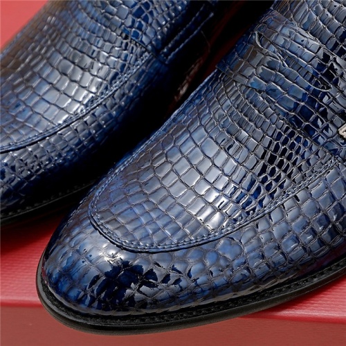Replica Salvatore Ferragamo Leather Shoes For Men #829112 $76.00 USD for Wholesale