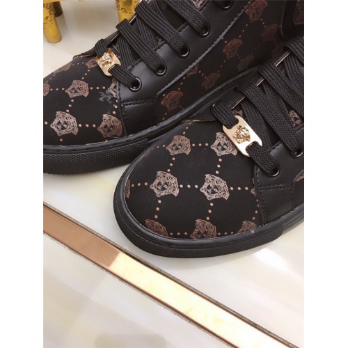 Replica Versace High Tops Shoes For Men #829121 $82.00 USD for Wholesale