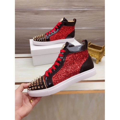 Replica Versace High Tops Shoes For Men #829124 $82.00 USD for Wholesale