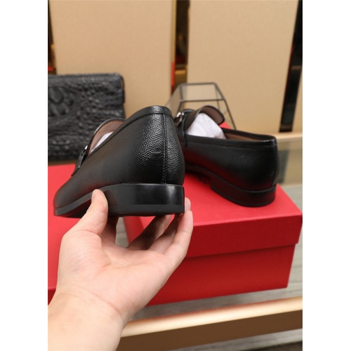 Replica Salvatore Ferragamo Leather Shoes For Men #829475 $118.00 USD for Wholesale