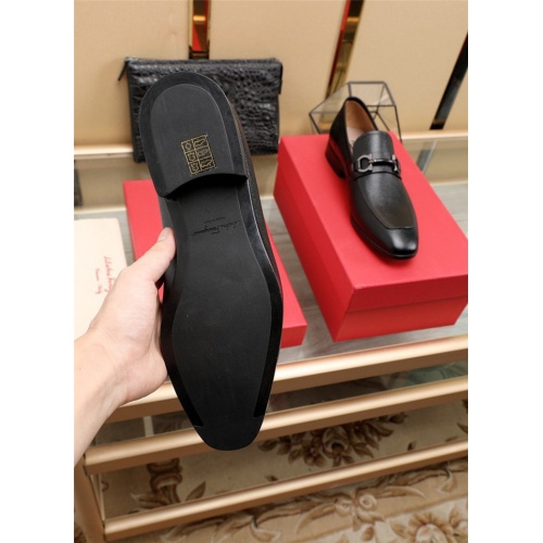 Replica Salvatore Ferragamo Leather Shoes For Men #829475 $118.00 USD for Wholesale