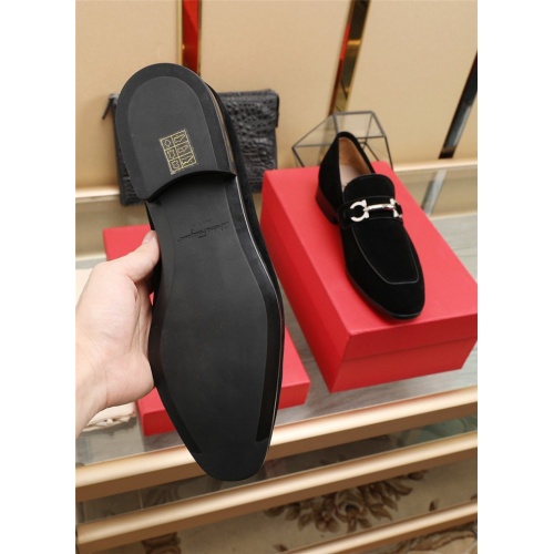 Replica Salvatore Ferragamo Leather Shoes For Men #829478 $118.00 USD for Wholesale