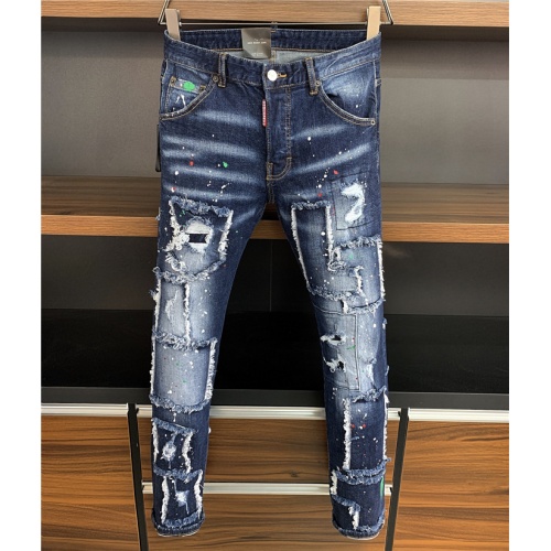 Dsquared Jeans For Men #829566 $64.00 USD, Wholesale Replica Dsquared Jeans
