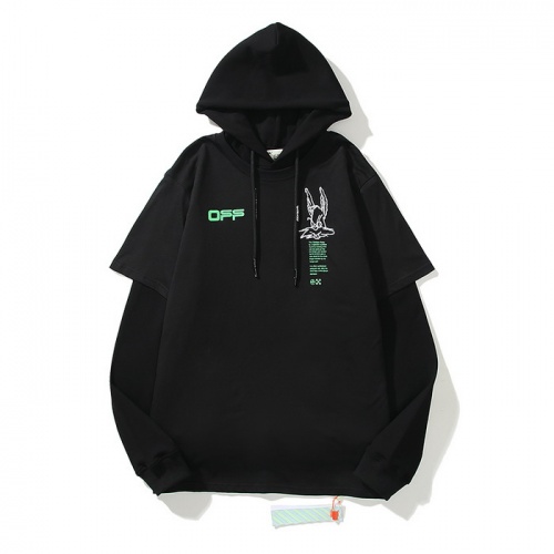 Replica Off-White Hoodies Long Sleeved For Men #829824 $60.00 USD for Wholesale