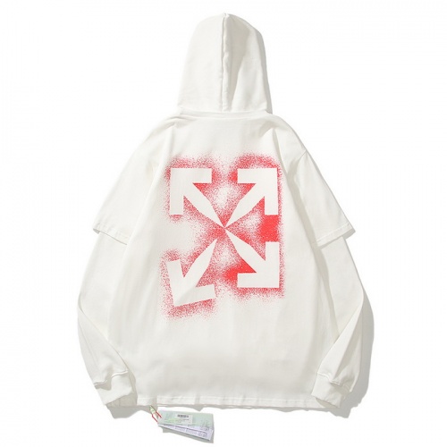 Off-White Hoodies Long Sleeved For Men #829825 $60.00 USD, Wholesale Replica Off-White Hoodies
