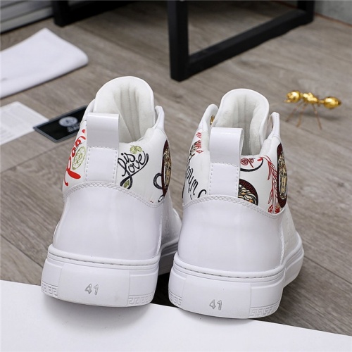 Replica Versace High Tops Shoes For Men #829857 $82.00 USD for Wholesale