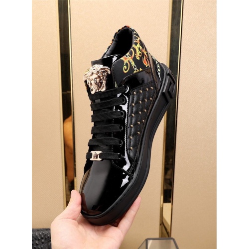 Replica Versace High Tops Shoes For Men #829919 $82.00 USD for Wholesale