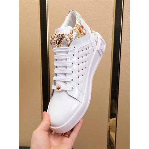 Replica Versace High Tops Shoes For Men #829920 $82.00 USD for Wholesale