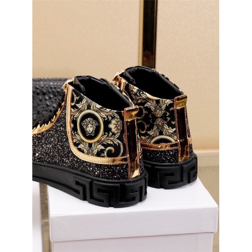 Replica Versace High Tops Shoes For Men #829927 $82.00 USD for Wholesale