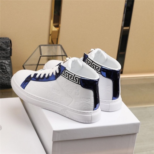 Replica Versace High Tops Shoes For Men #829929 $85.00 USD for Wholesale
