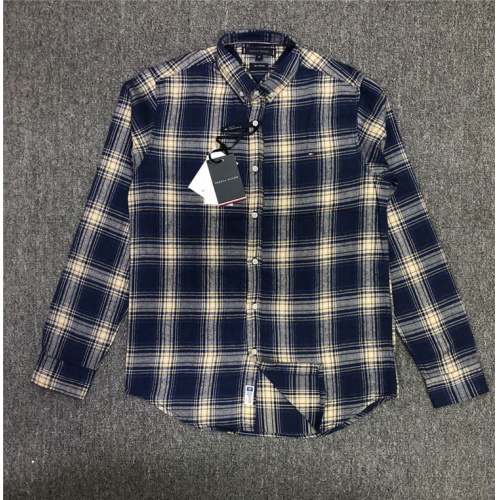 Tommy Hilfiger TH Shirts Long Sleeved For Men #830005 $39.00 USD, Wholesale Replica Tommy Hilfiger TH Shirts
