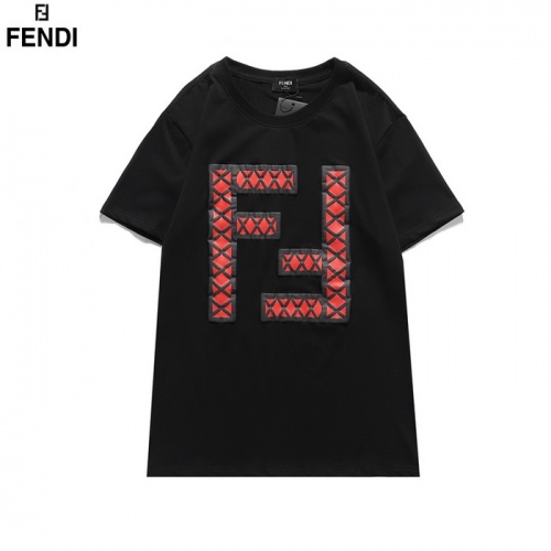 Fendi T-Shirts Short Sleeved For Men #830169 $27.00 USD, Wholesale Replica Fendi T-Shirts